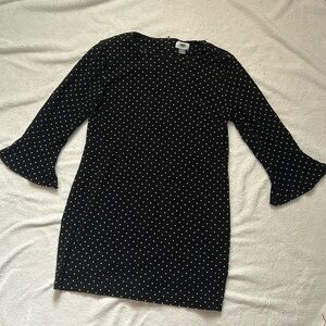 Women’s black dress with white polka dots Old navy